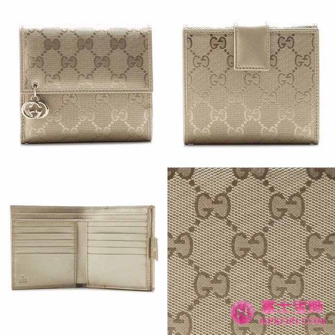 GUCCI/グッチ 2012年春夏新作GG PIERCE2つ折り財布 212105 FU4FG 9504 